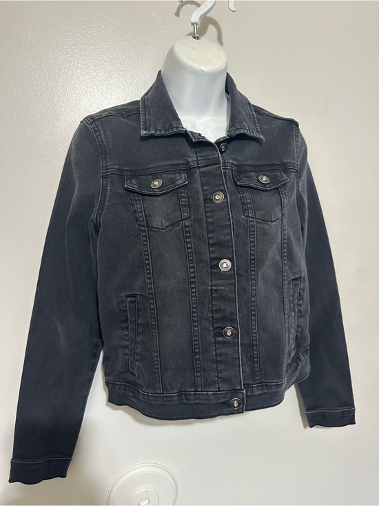wonder nation Other - Wonder Nation Girls Black Denim Jacket Size XL (14‑16) Classic Jean Style